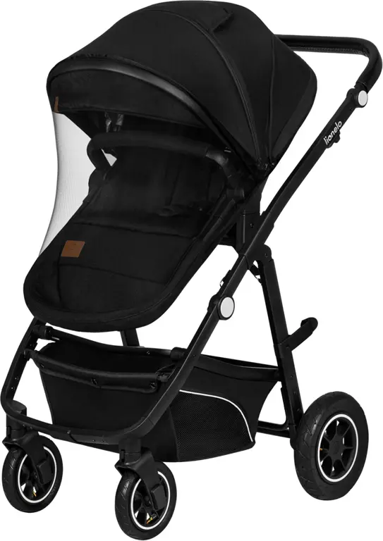 Коляска дитяча 3 в 1 Lionelo Bianka Black Onyx
